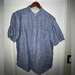Tommy Bahama Blue Linen shirt. Men’s size Medium